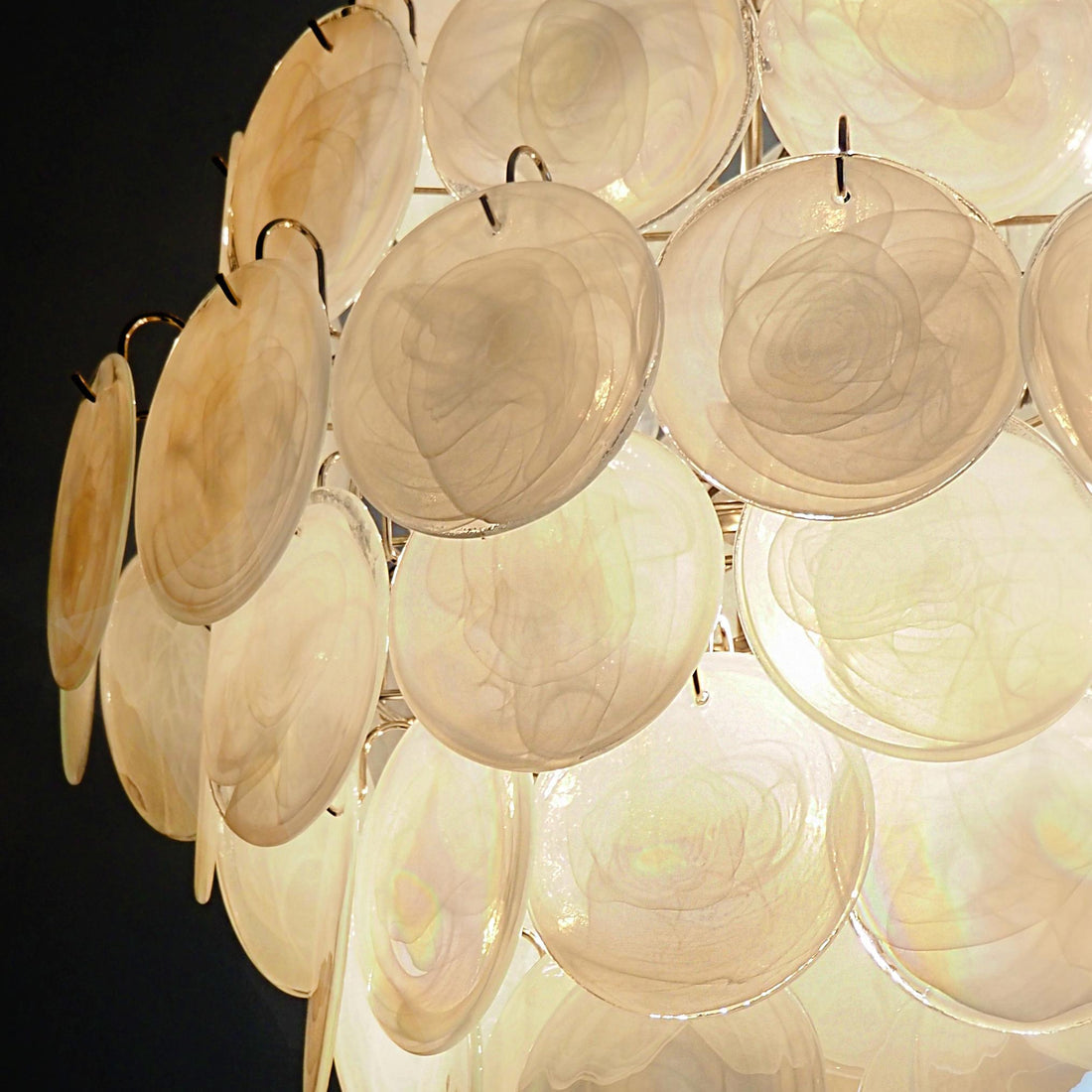 Vintage Murano Disks Chandelier