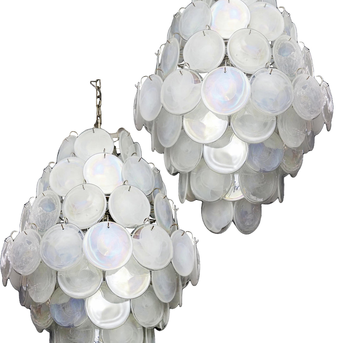 Vintage Murano Disks Chandelier