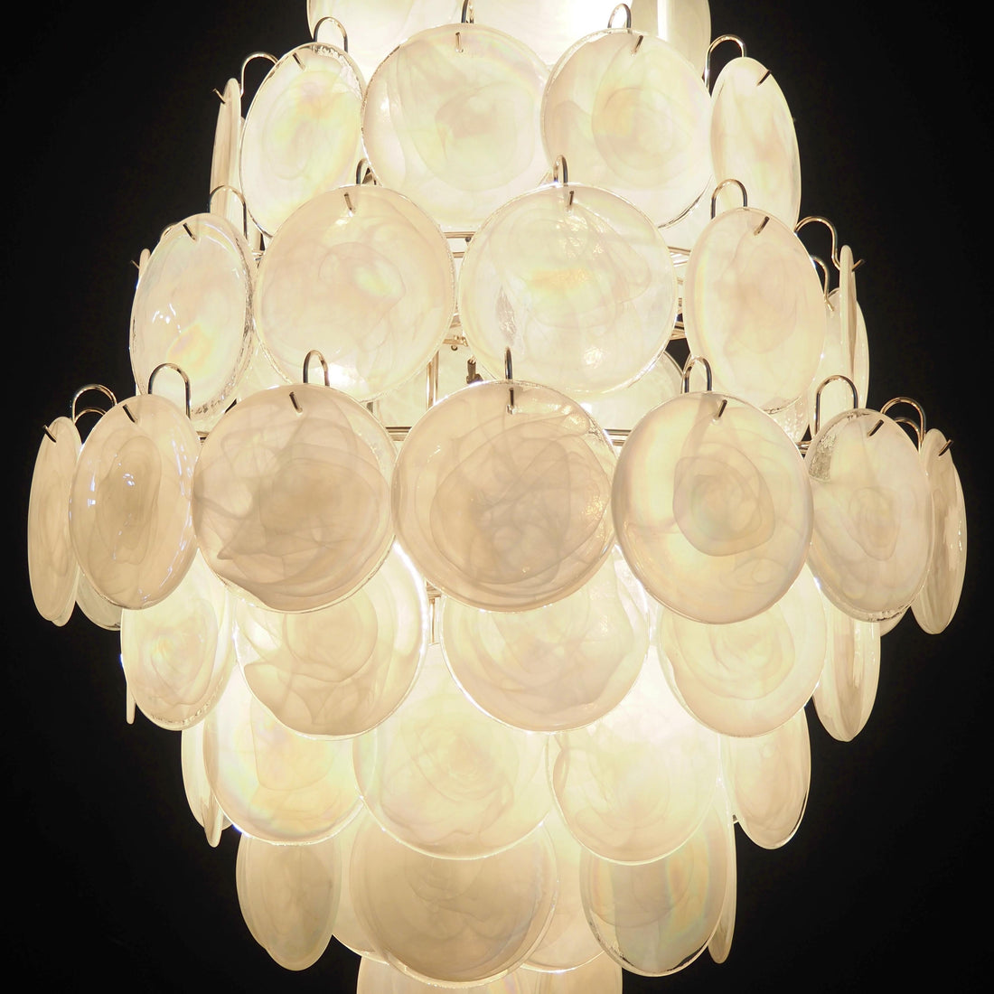 Vintage Murano Disks Chandelier