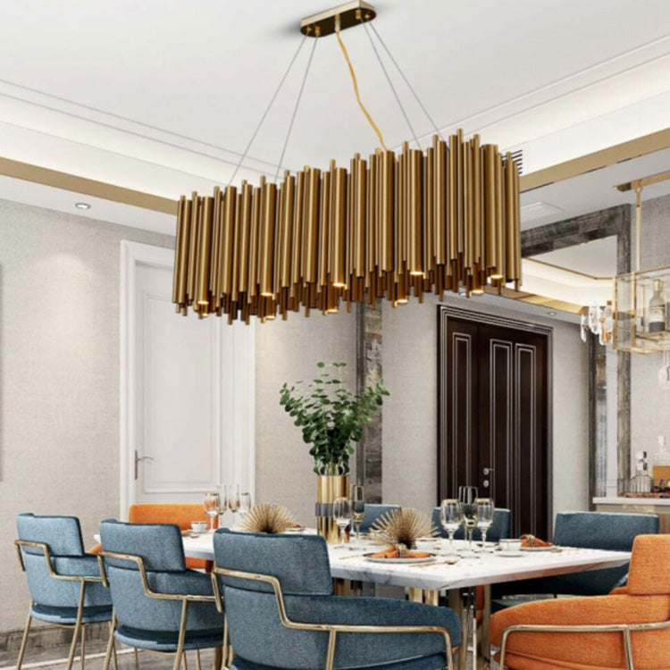 Housegent Viol Rectangle Chandelier for Dining Room