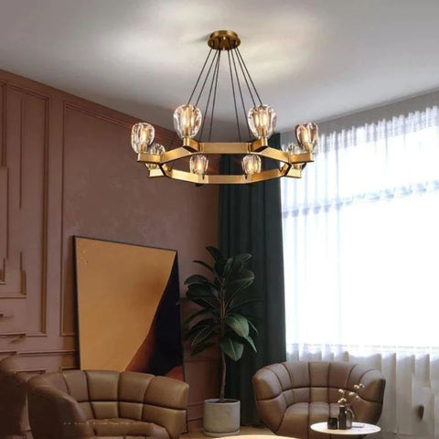 Xenia Contemporary Circular Living Room Pendant