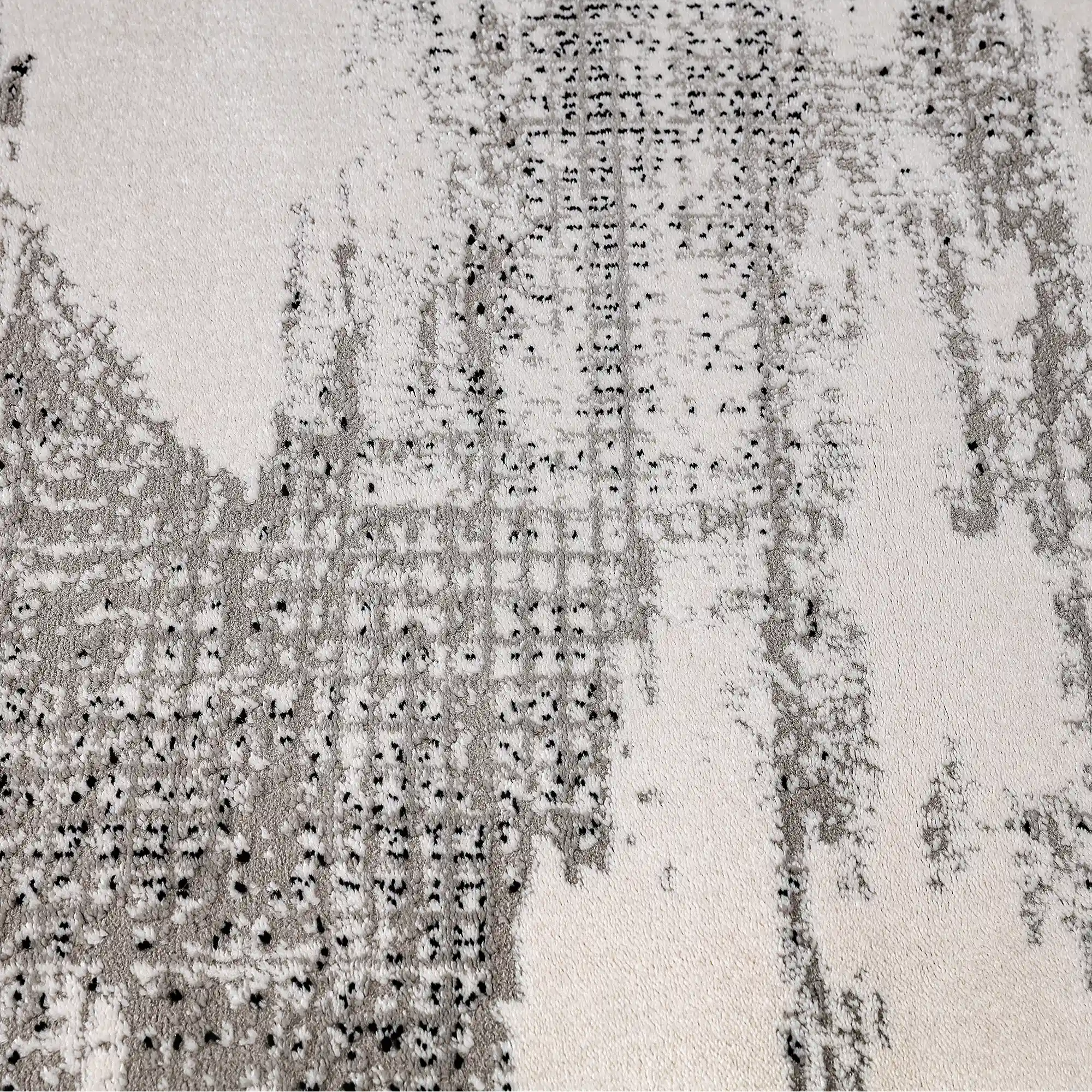 Xiangshe Layered Linear Abstract Neutral Area Rug
