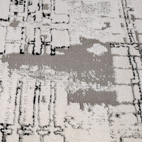 Xiangshe Layered Linear Abstract Neutral Area Rug