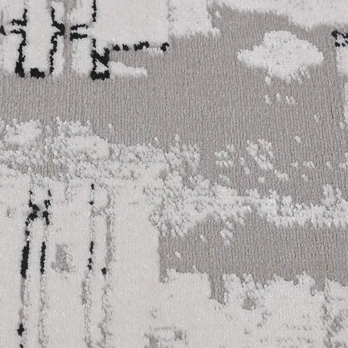 Xiangshe Layered Linear Abstract Neutral Area Rug