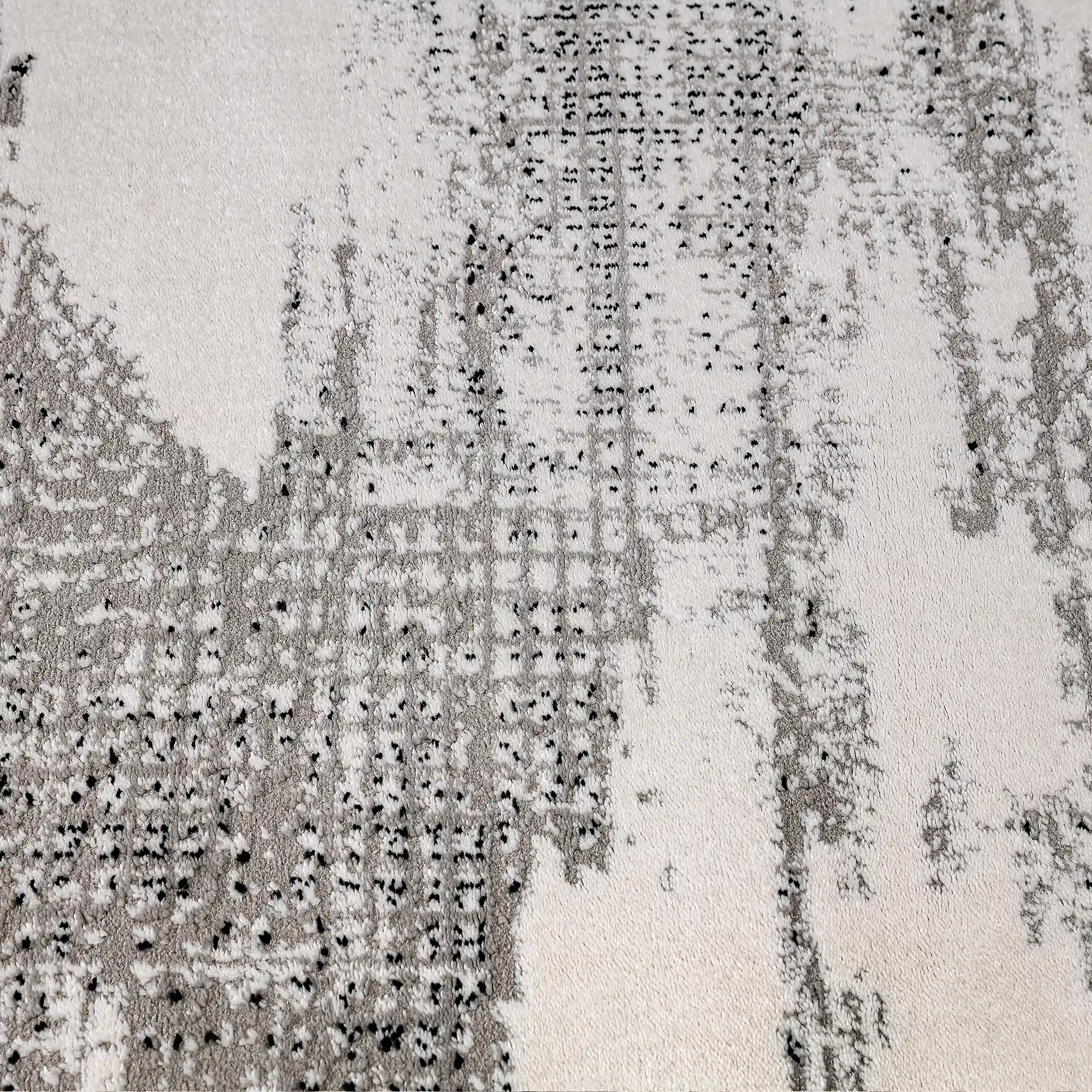 Xiangshe Textured Grid Modern Area Rug