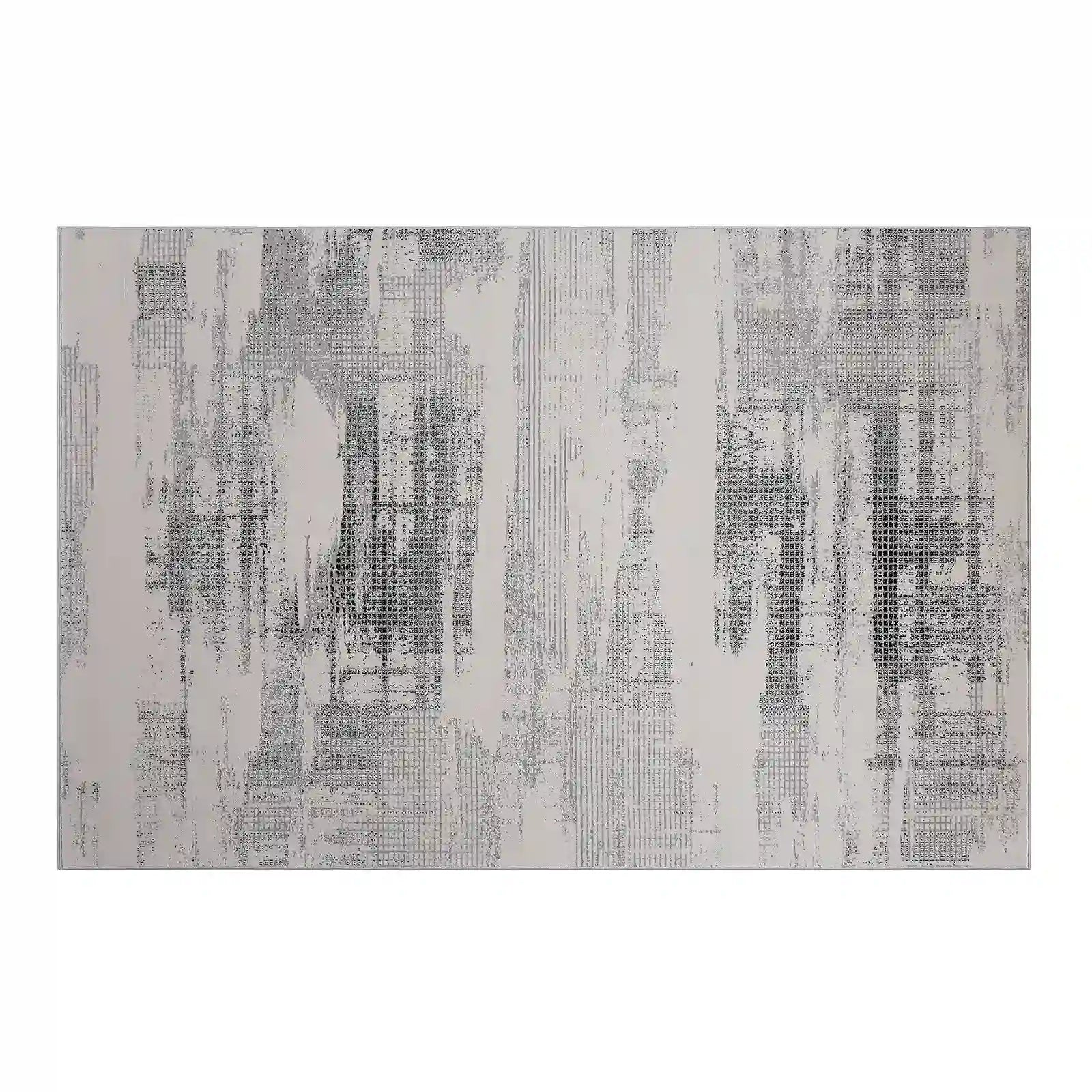 Xiangshe Textured Grid Area Rug for Modern Living Spaces – HOUSEGENT