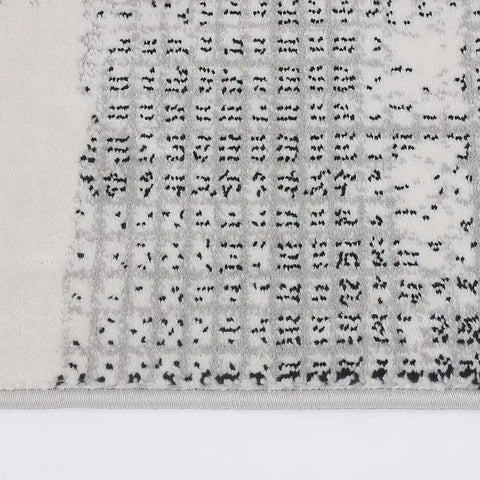 Xiangshe Textured Grid Modern Area Rug