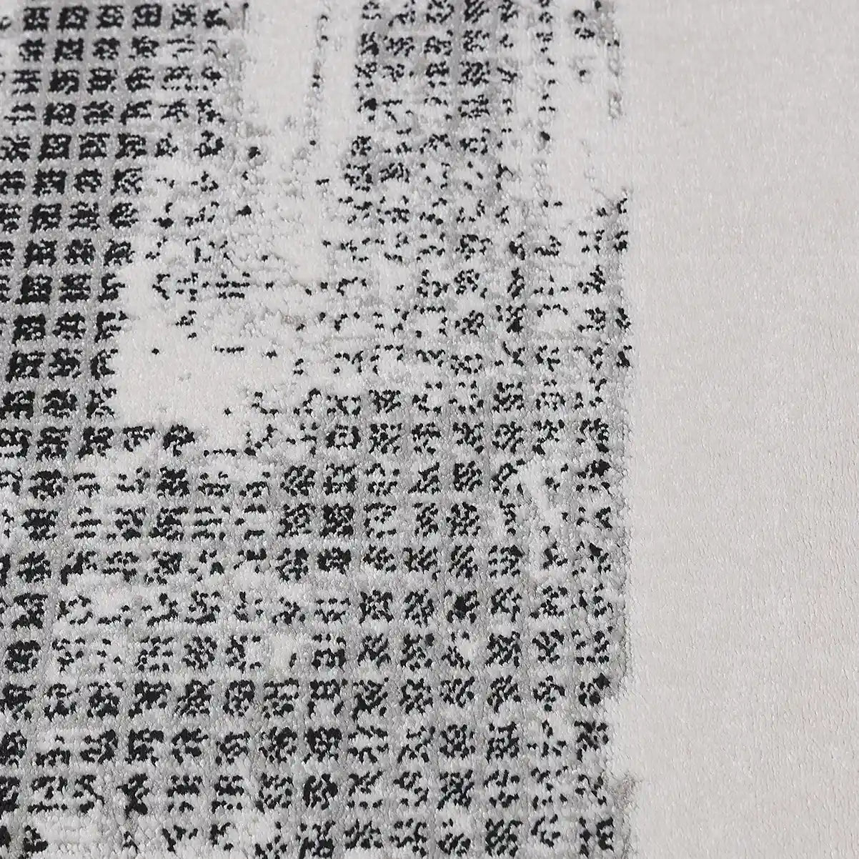 Xiangshe Textured Grid Modern Area Rug