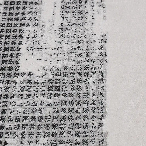 Xiangshe Textured Grid Modern Area Rug