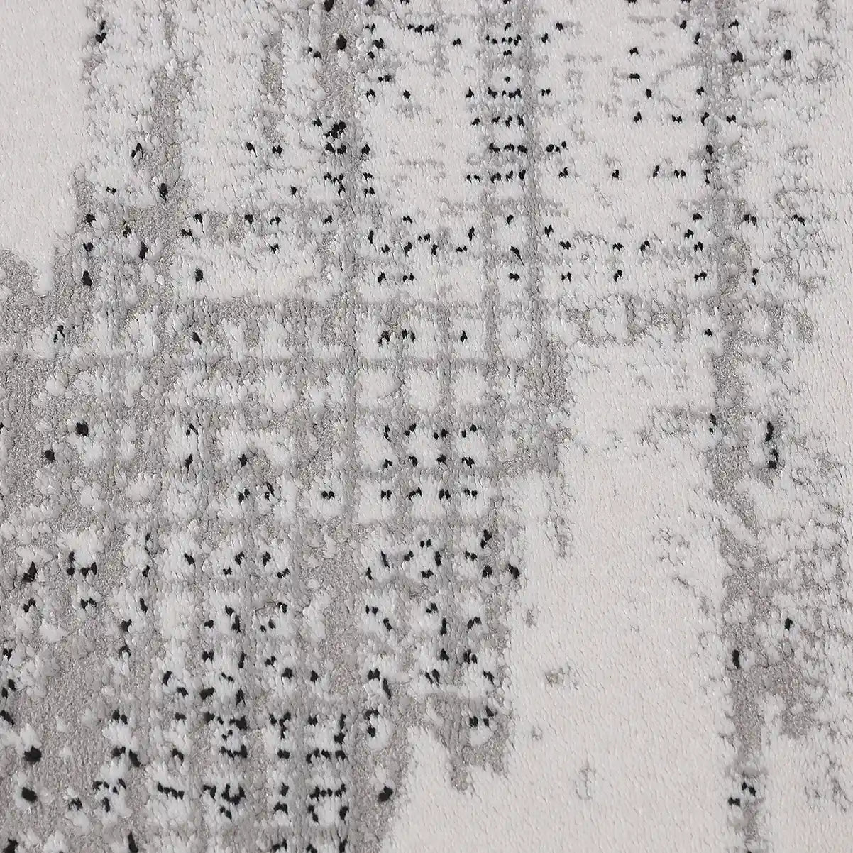 Xiangshe Textured Grid Modern Area Rug