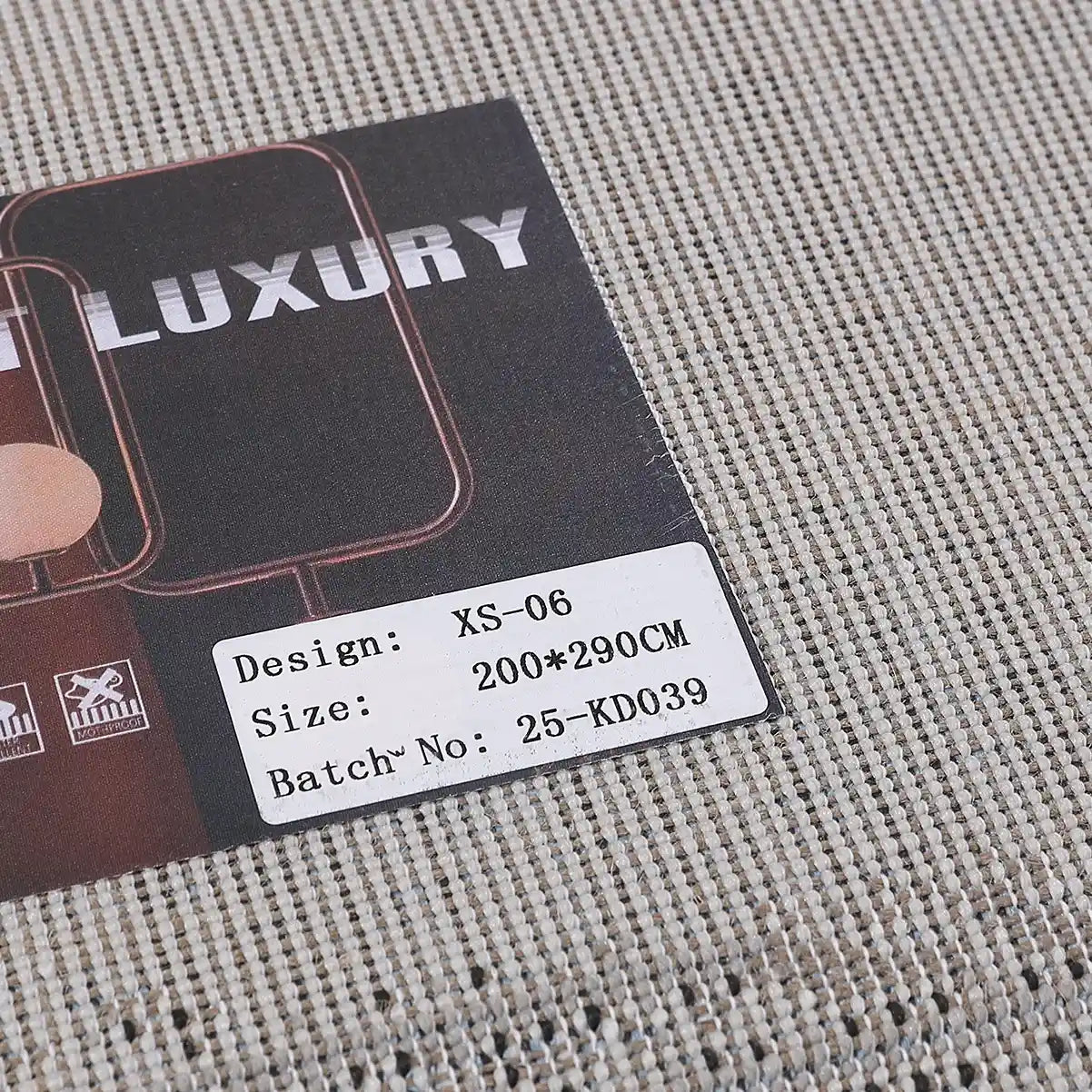 Xiangshe Textured Grid Modern Area Rug