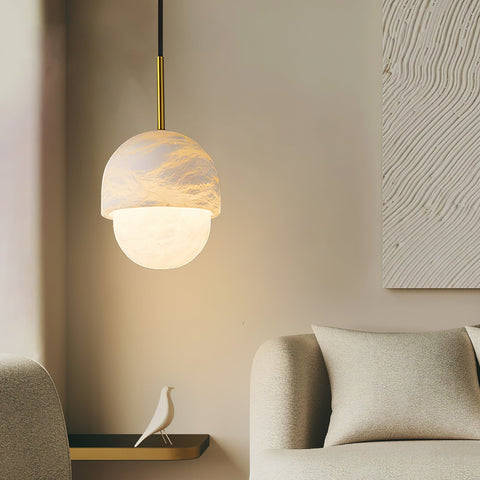 Alabaster Yoko Small Island Pendant Light