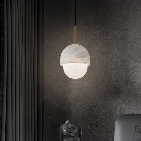 Alabaster Yoko Small Island Pendant Light