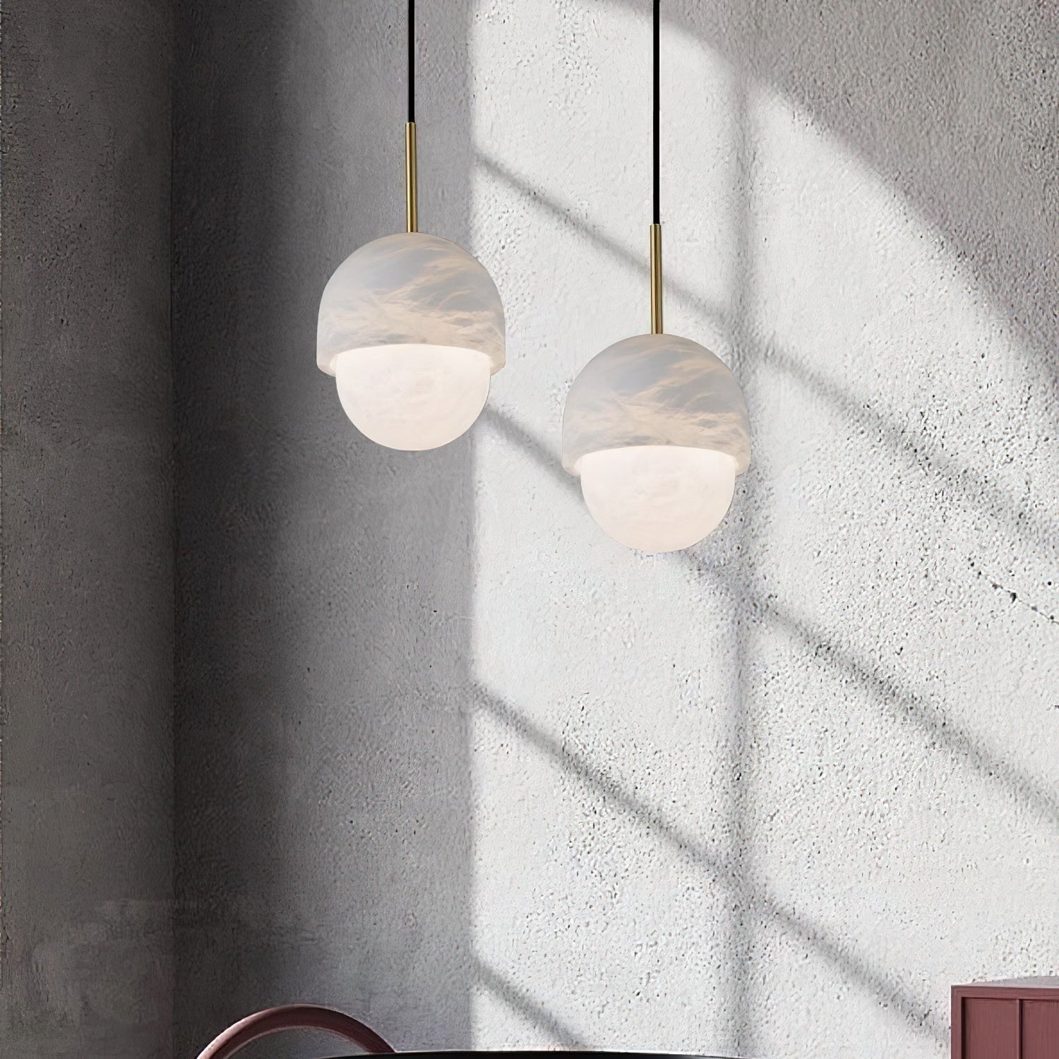 Alabaster Yoko Small Island Pendant Light