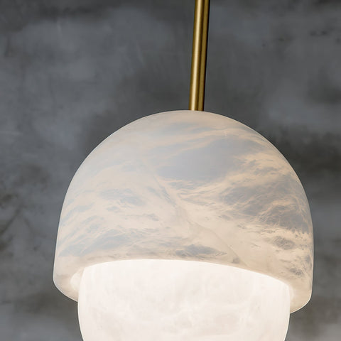 Alabaster Yoko Small Island Pendant Light