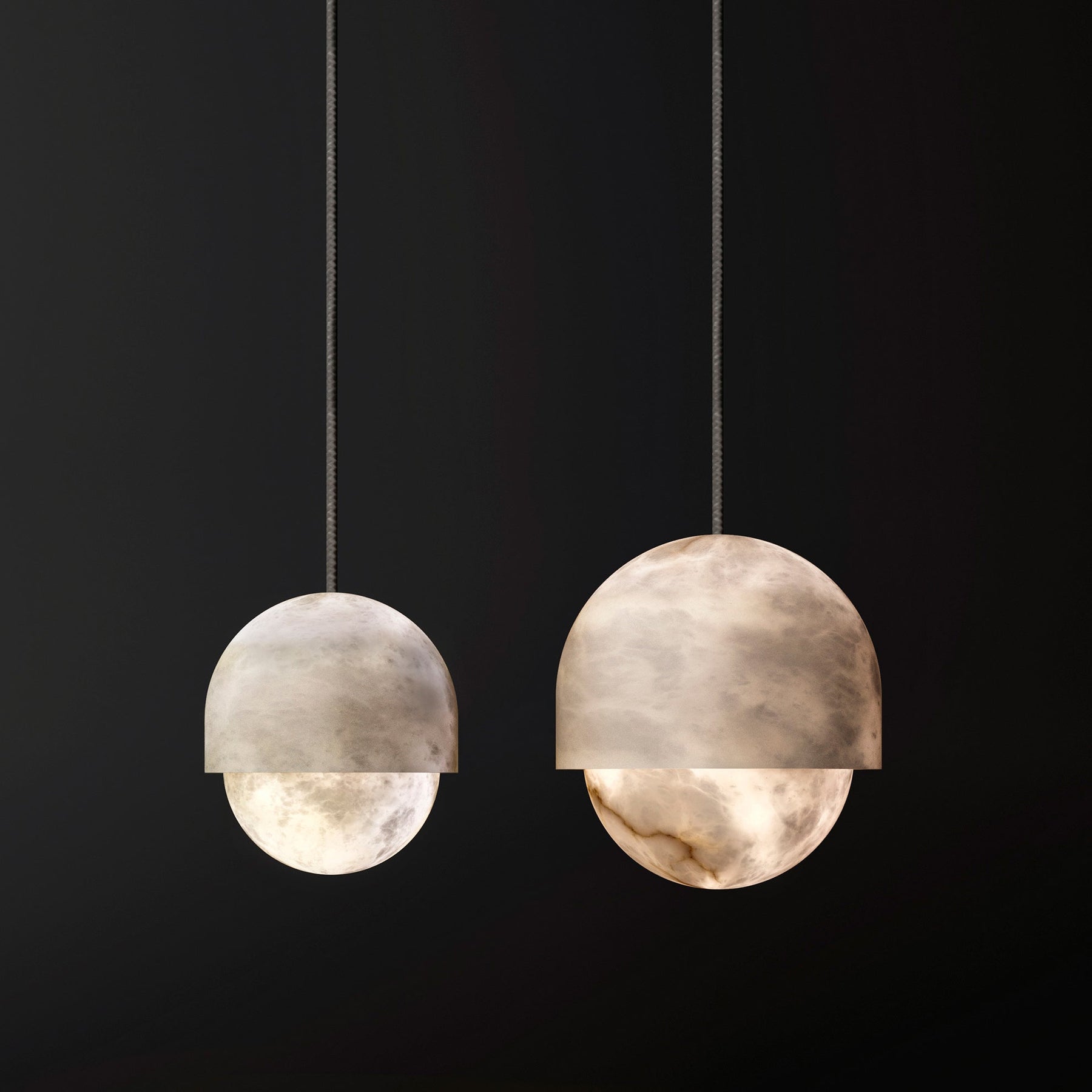 Alabaster Yoko Small Island Pendant Light