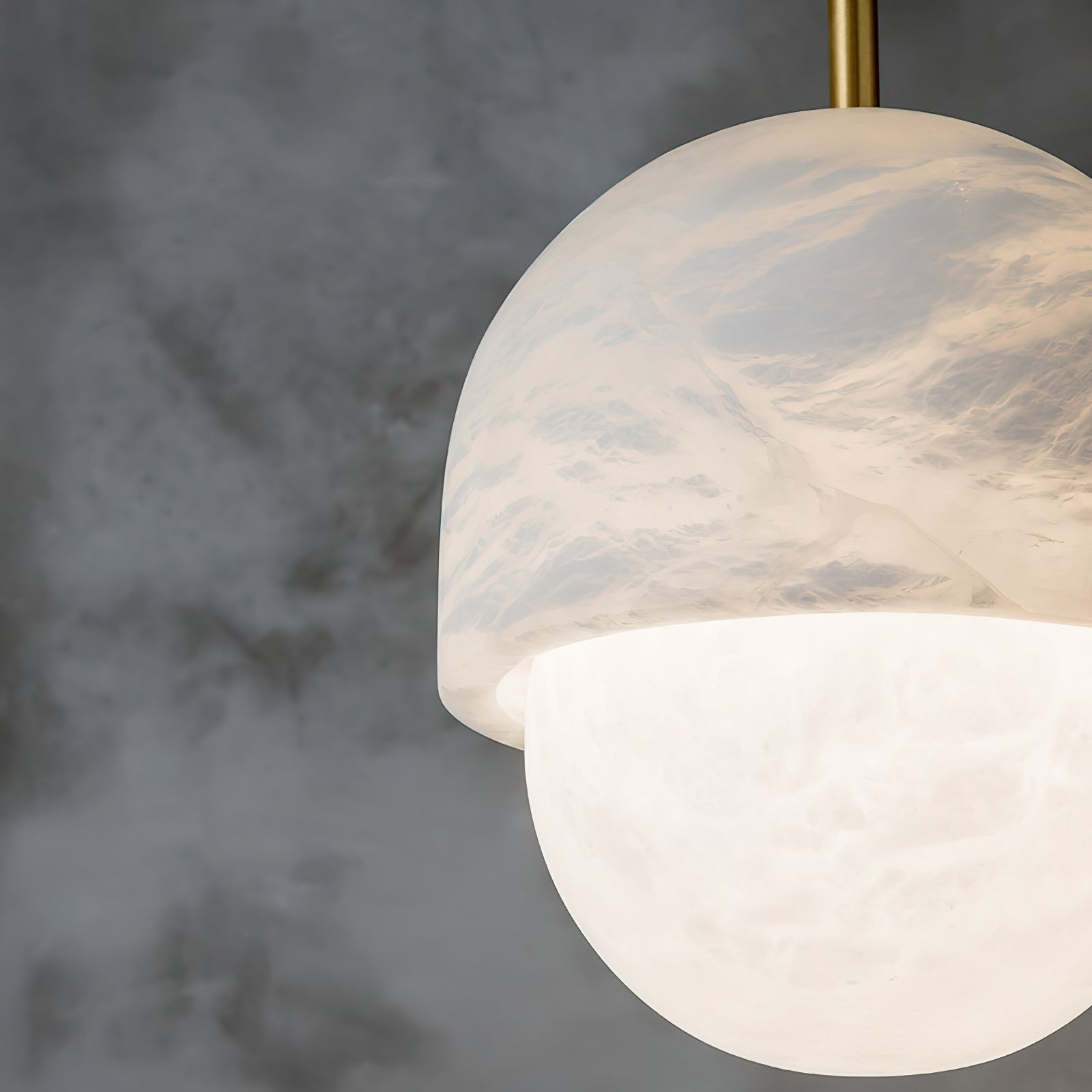 Alabaster Yoko Small Island Pendant Light