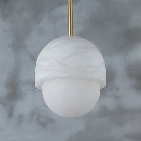 Alabaster Yoko Small Island Pendant Light