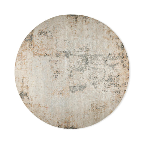 Zealand Hand-Knotted Round Rug