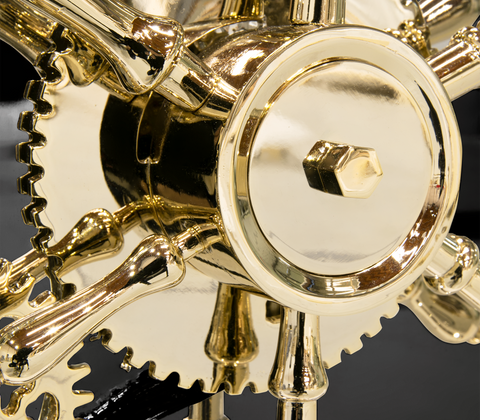 Portable Jewelry Safe with Secret Dial Lock and Gold-Plated