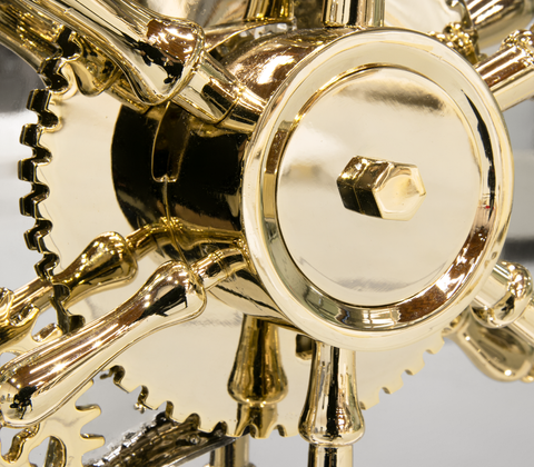 Portable Jewelry Safe with Secret Dial Lock and Gold-Plated