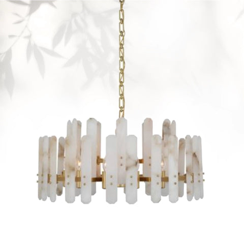 Aerin Bonnington Large Chandelier With Alabaster