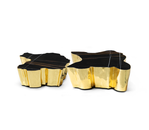 Brass Sculptural Form Coffee Table