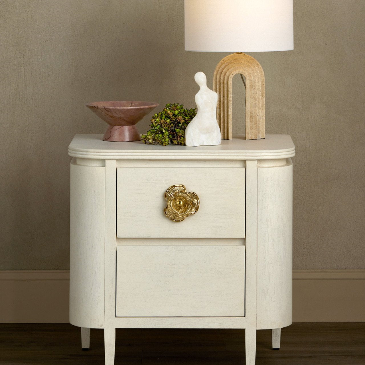 Brillen White & Black Nightstand