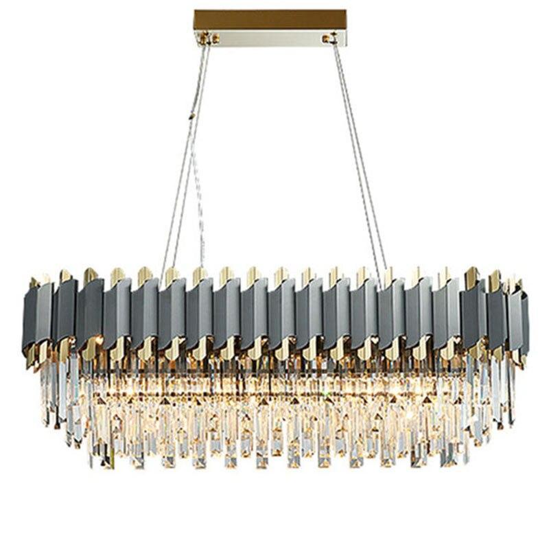 Housegent Bobon Flavian Rectangular Crystal Chandelier