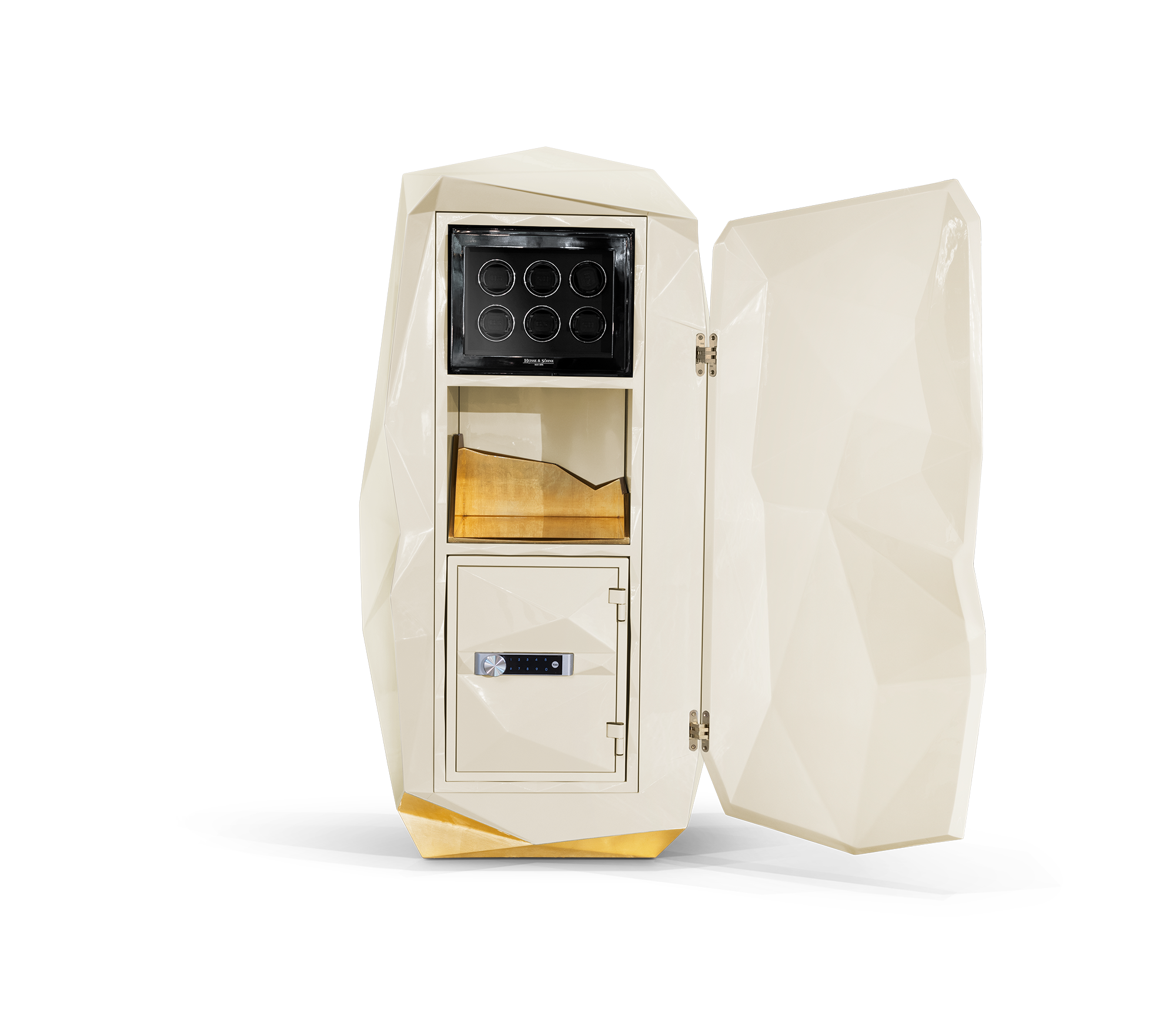 Diamond Floor Safe with Hidden Watch Winder and