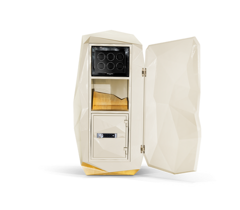 Diamond Floor Safe with Hidden Watch Winder and