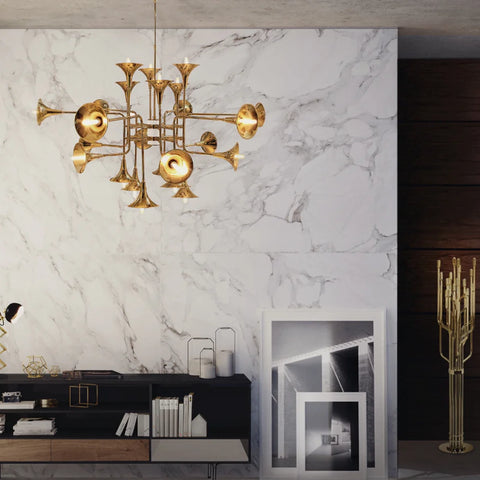 Botti Modern Brass Chandelier