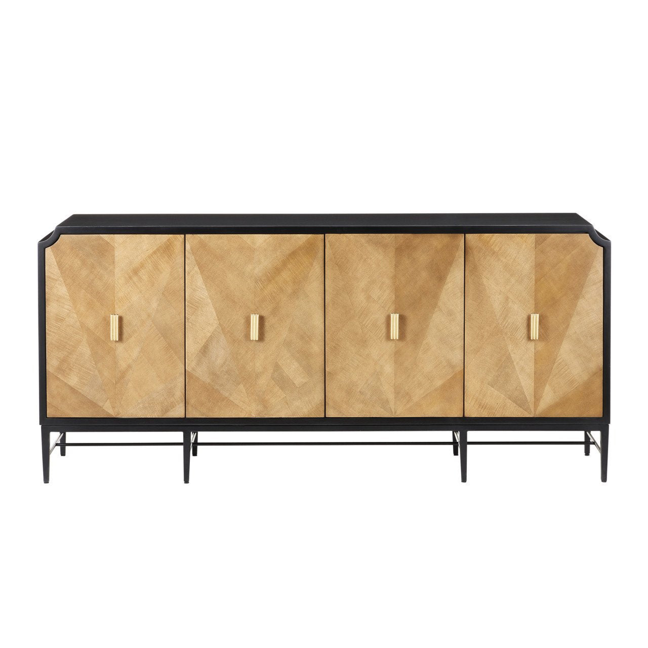 Kasta Wood & Brass Credenza