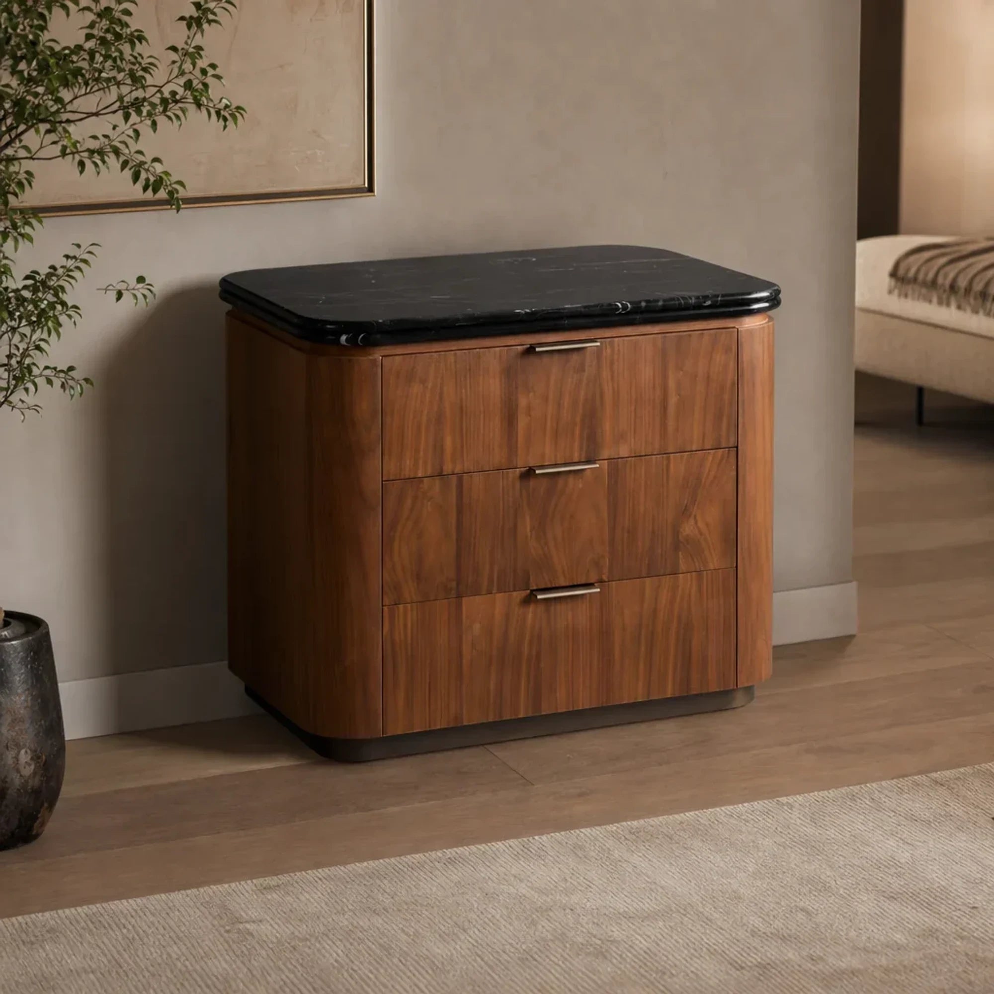 BLACK MARQUINA / WALNUT