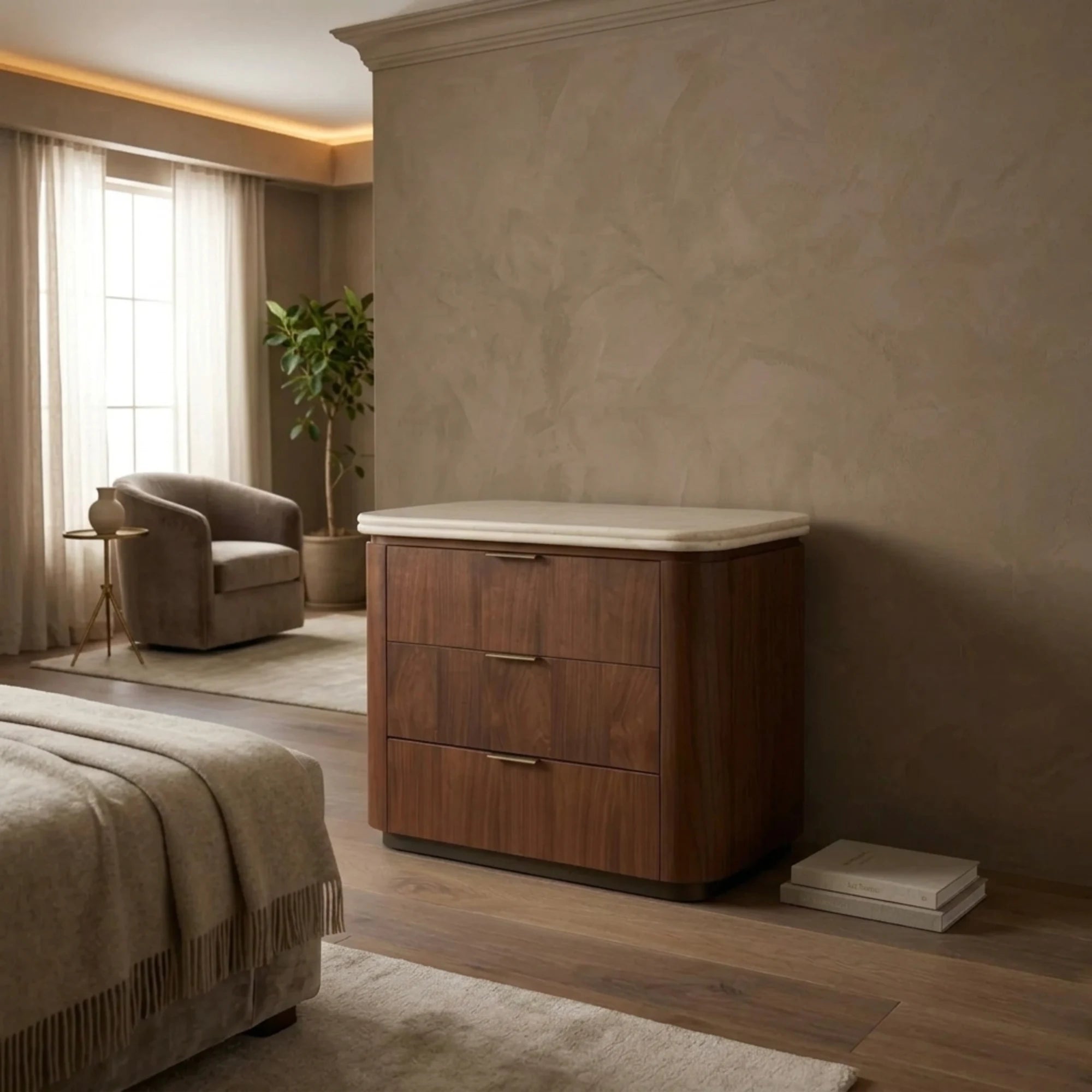 CREAM / WALNUT