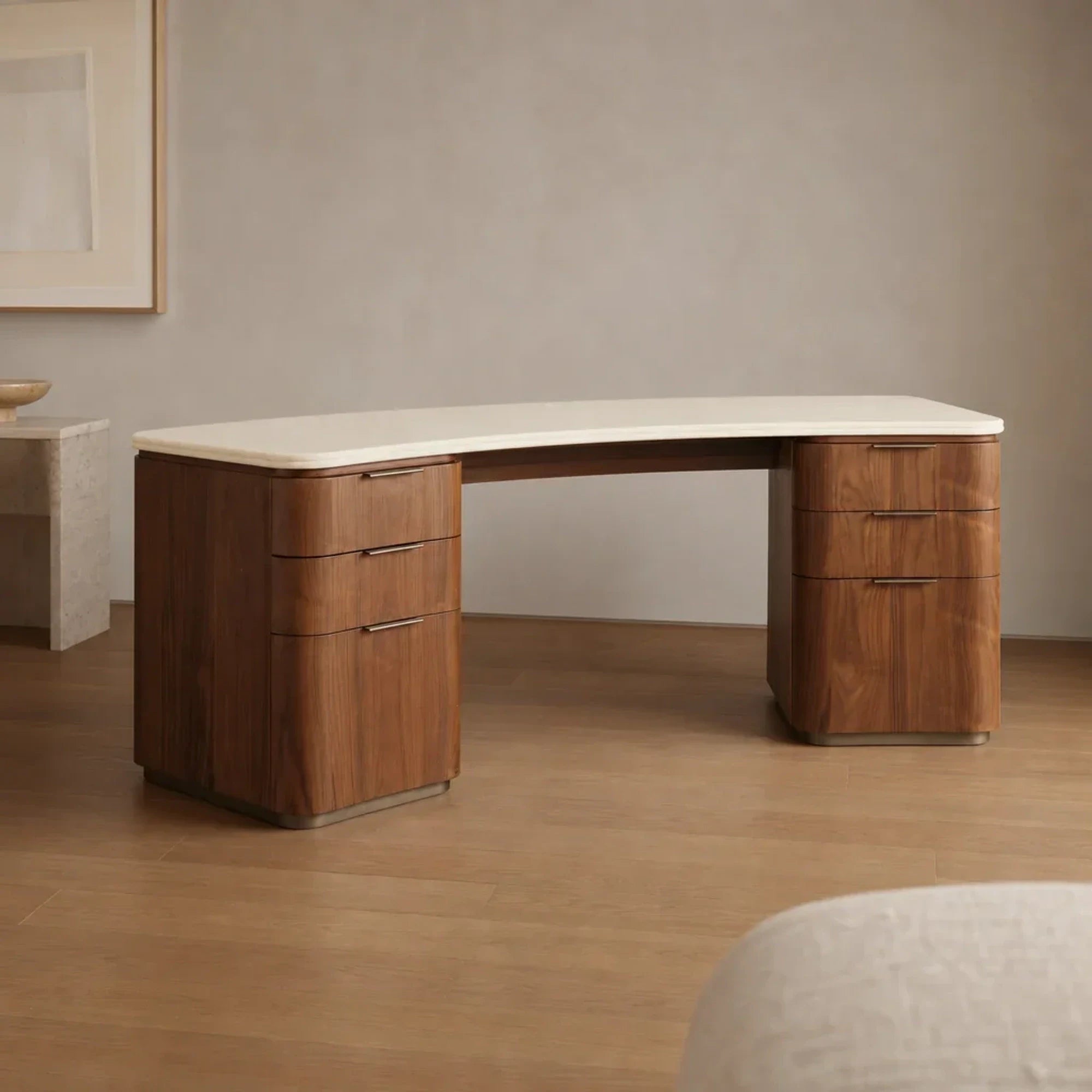 WALNUT / CREAM STONE