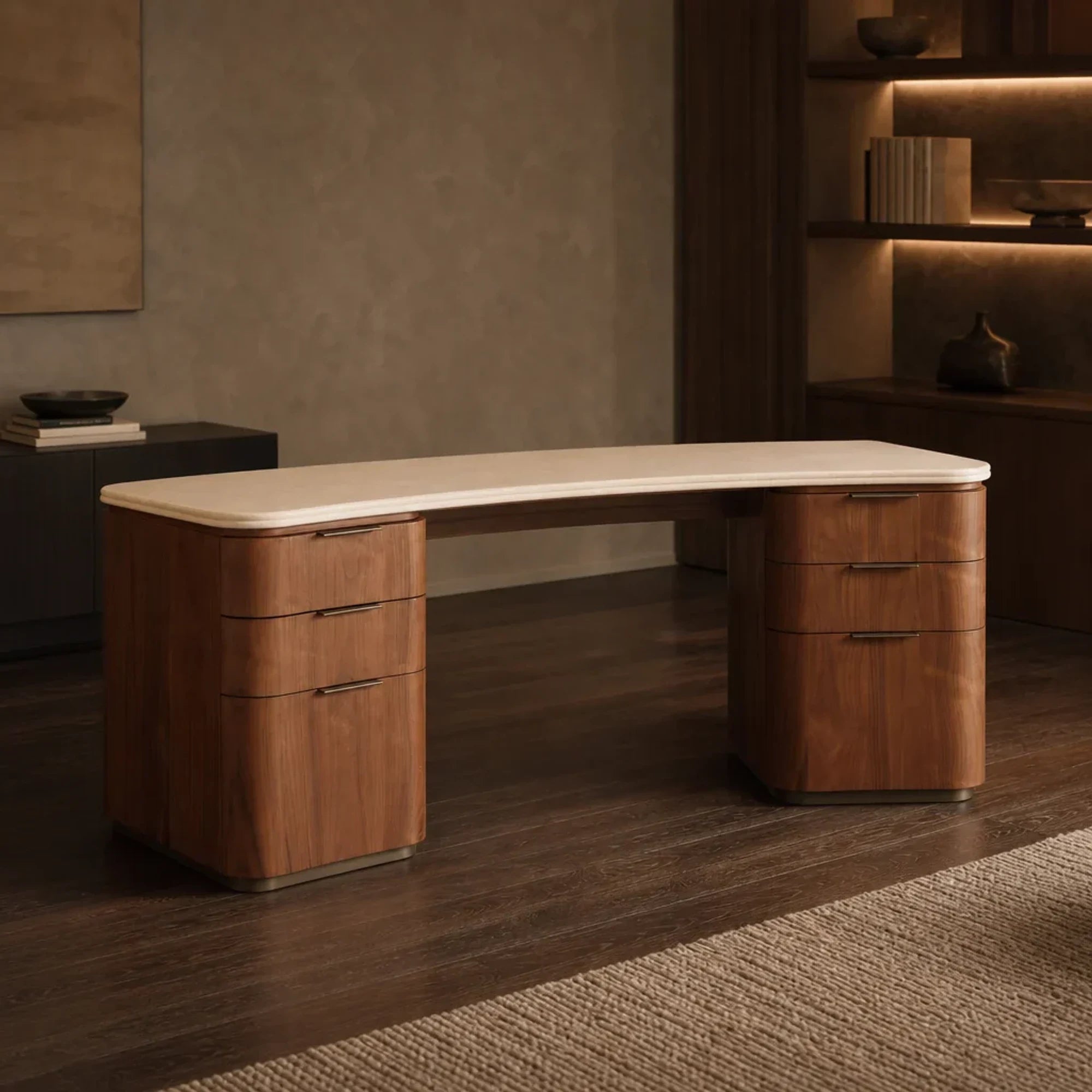 WALNUT / CREAM STONE