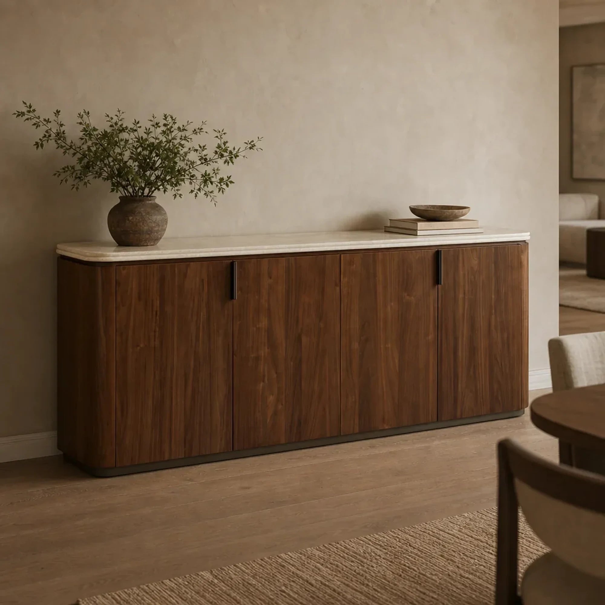 WALNUT / CREAM STONE