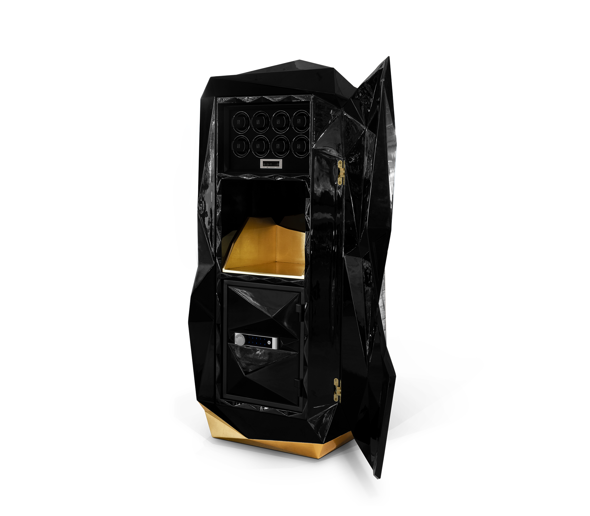 Diamond Floor Safe with Hidden Watch Winder and