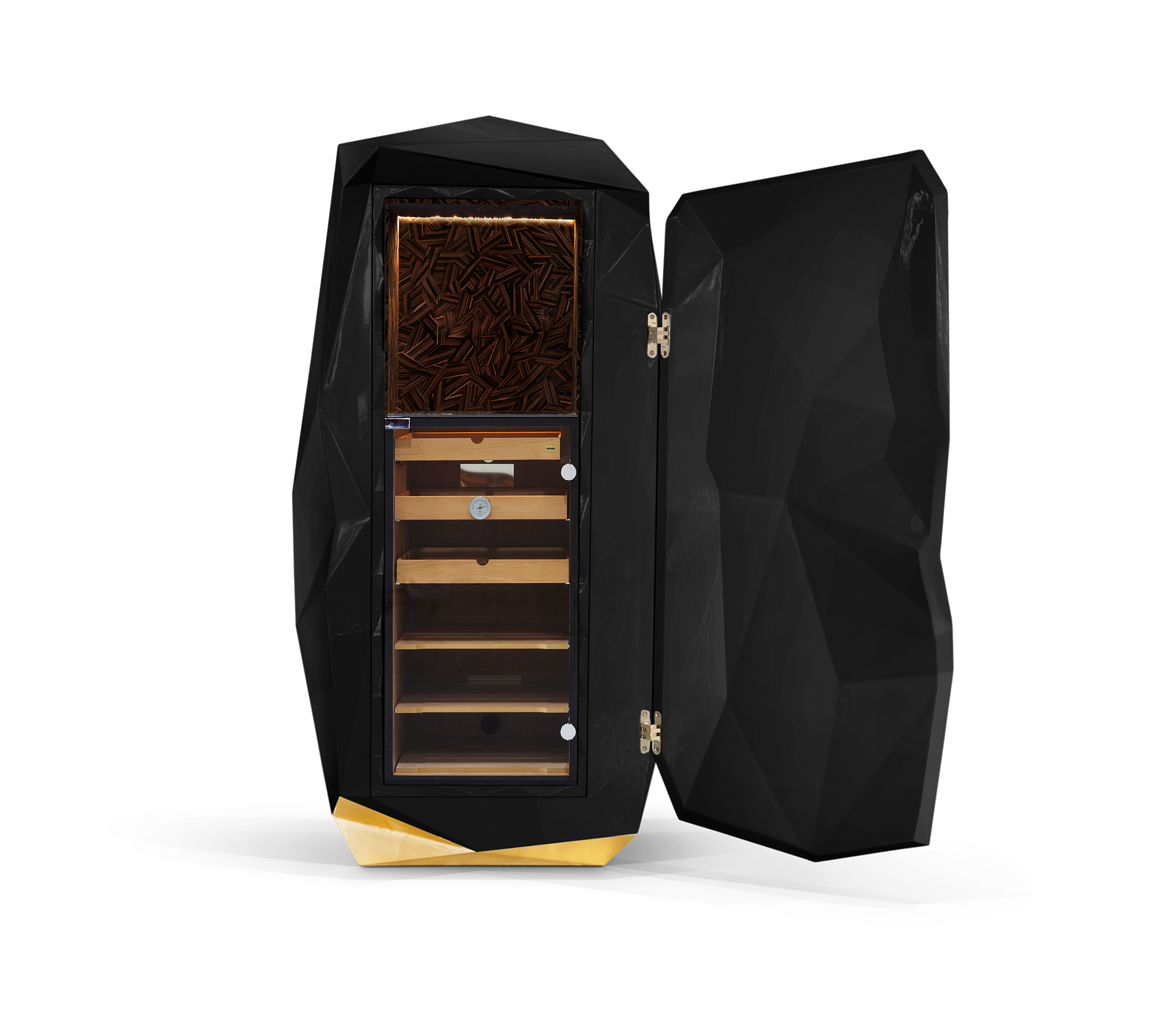 Diamond Floor Safe with Hidden Watch Winder and