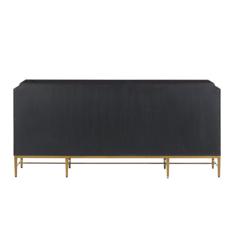 Kasta Wood & Brass Credenza