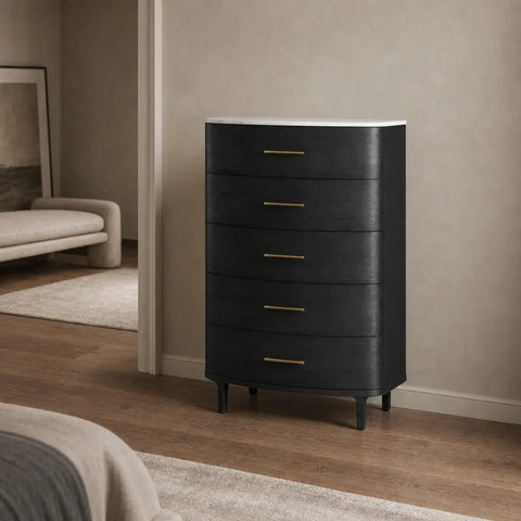 EBONY / CARRARA MARBLE