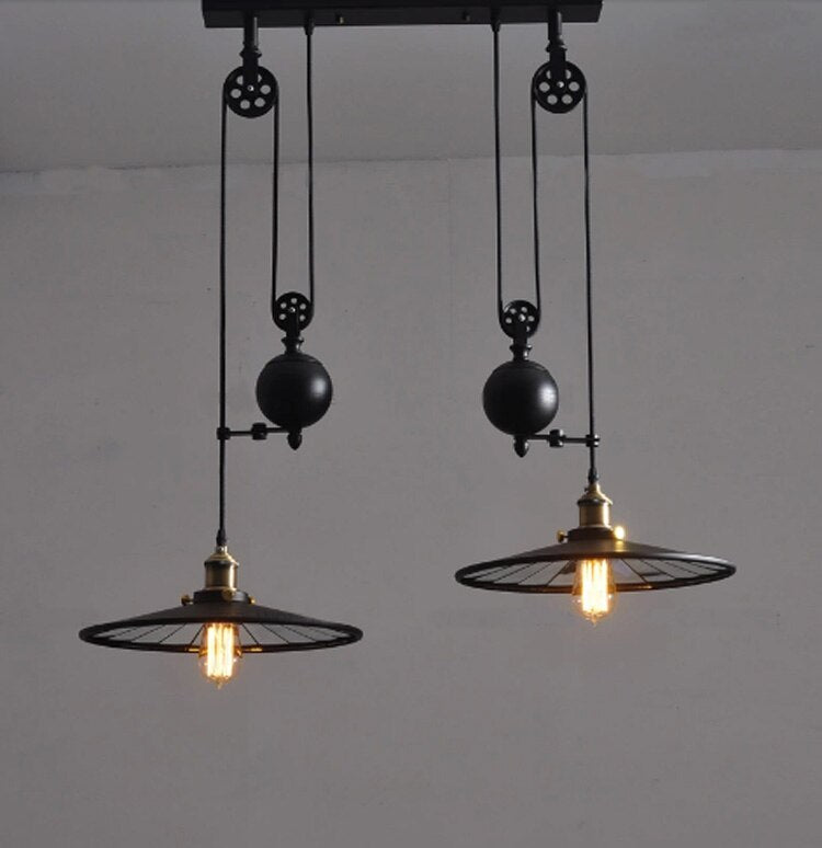 Housegent Retro Rough Iron Pendant Lamp for Kitchen, Dining Room, Bedroom, Cafe