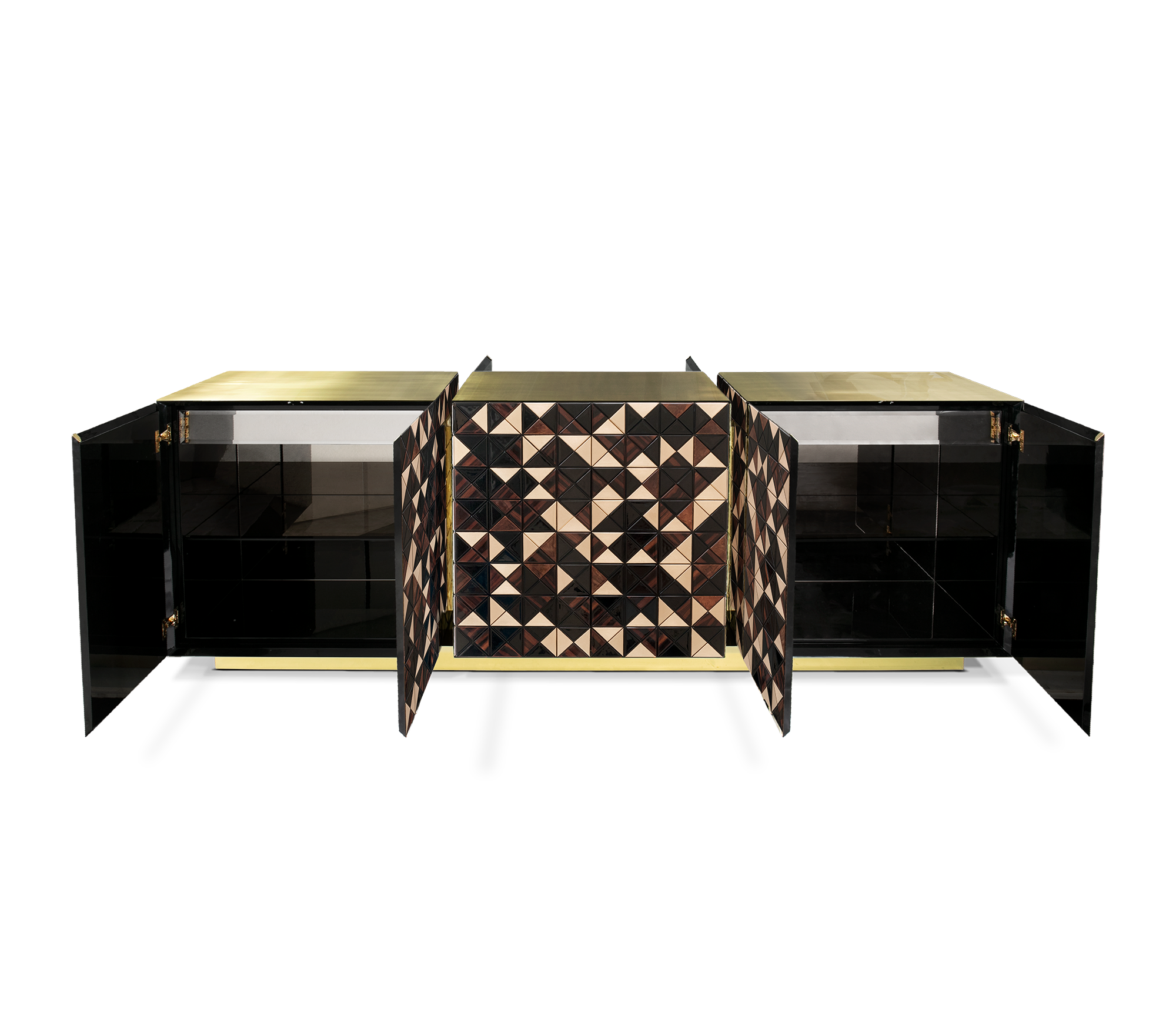 Anodized Metal Sideboard Cabinet
