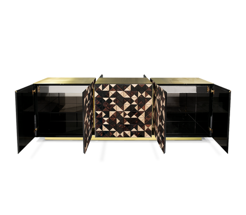 Anodized Metal Sideboard Cabinet