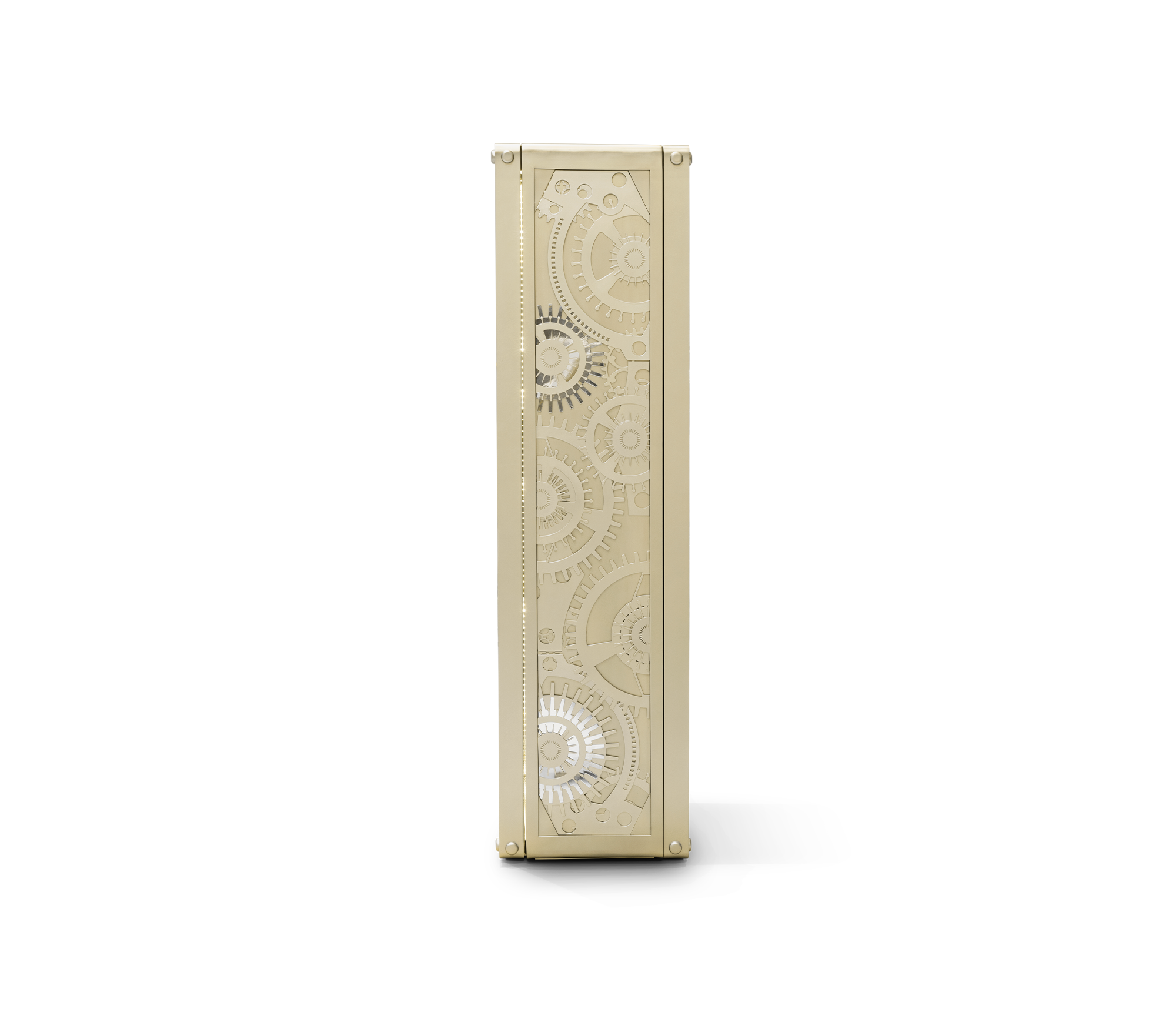 Baron Safe with Electric Opening System, Gold-Plated Brass