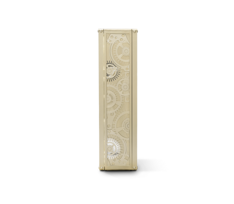 Baron Safe with Electric Opening System, Gold-Plated Brass