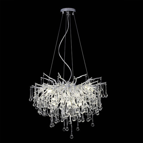 Housegent Modern Crystal Small Raindrop Chandelier