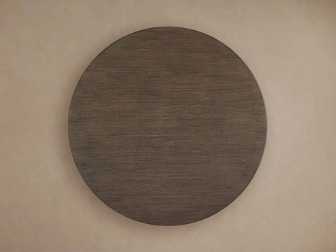 Saint Germain Round Oak Top Dining Table with Natural Wood Toulouse Base