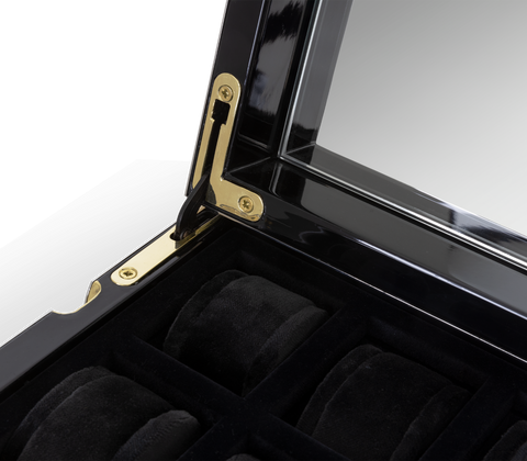 Lapiaz Watch Box with Polished Stainless Steel and Watch